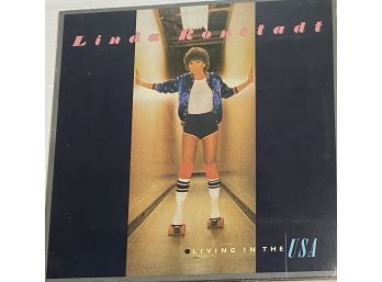 Linda Ronstadt Living In The USA 6E-155 Vinyl Record Album 1978 - VG CONDITION- INCLUDES PLASTIC OUTER SLEEVE