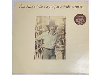 PAUL SIMON 'STILL CRAZY AFTER ALL THESE YEARS' VINYL LP (S 86001) W/ INNER SLEEVE