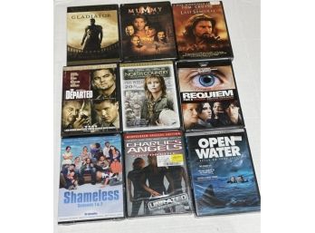BRAND NEW DVDS  - LOT 6  - ACTION MOVIES - INCLUDES 9 NEW DVDS