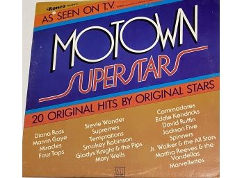 MOTOWN SUPERSTARS - 20 ORIGINAL HITS -RONCO RECORDS - R 2110 - RELEASED 1976 -