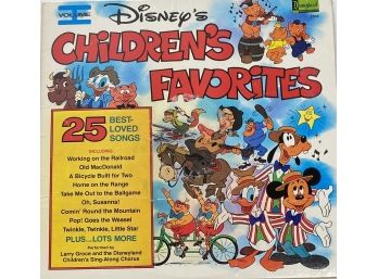Disney's CHILDREN'S FAVORITES VOL.1 Vinyl LP Record 1979 Disneyland 2505