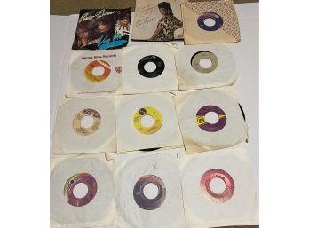 Lot #5 - Vintage 45 Records - TOTAL LOT (12) DANCE - VG -  INCLUDES ALISHA, RICK JAMES, LAKESIDE, MADONNA MIS