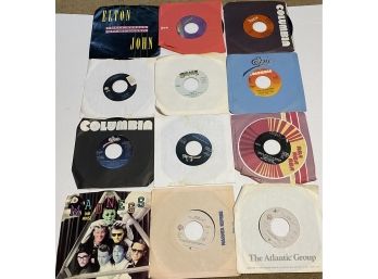 Lot #4 - Vintage 45 Records - TOTAL (12) LOT ROCK - VG -  (2) PRINCE  -PAUL McCARTNEY - CULTURE CLUB - ELTON