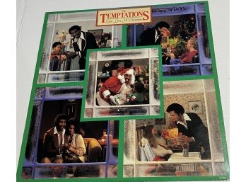 The Temptations Give Love At Christmas 33 RPM LP Record Motown 1980 5279ML