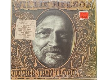WILLIE NELSON Tougher Than Leather LP Columbia QC-38248 1983