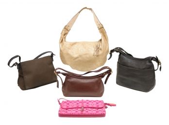 Set Of 5 Coach Handbags