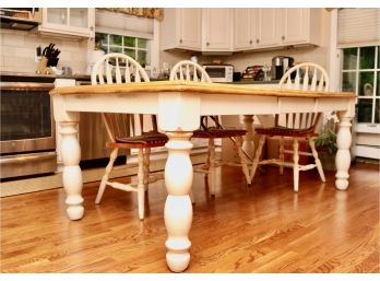 French Country Butcher Block Dining Table