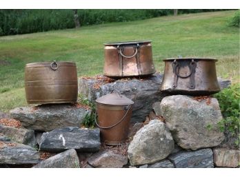 Set Of 4 Copper Vessels