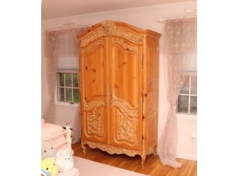 Tall Brown French Elegance Armoire