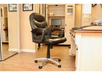 Genuine Leather High Back Swivel Desk Chair