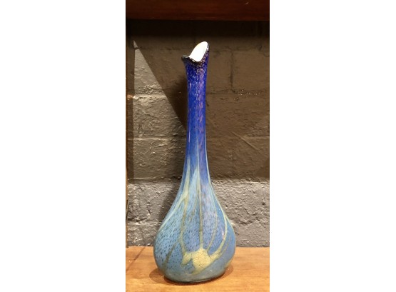 LARGE Murano Style Glass Swung/Pulled Vase