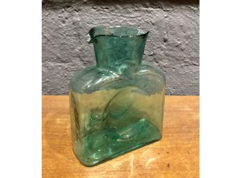 Vintage Double Spout Blenko Glass Pitcher Or Vase