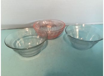 Lot Of Depression Era Custard Bowls (Two Marked Fire King)