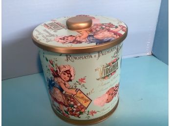 Rimonata Et Premiata Virginia Tin Canister