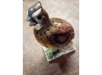 Porcelain Bird Collection By JSC - Bob White #127 Is 6.50 Inches Tall  E4