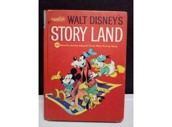 Signed Walt Disneys Story Land 1962 Hardbound Golden Book 55 Favorite Stories, Golden Press, NY UNTAB