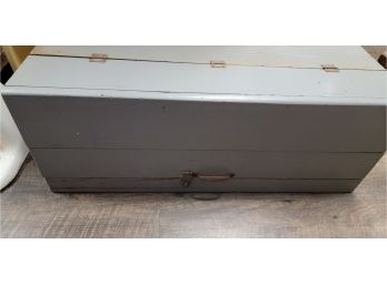Vintage Gray Tool Box