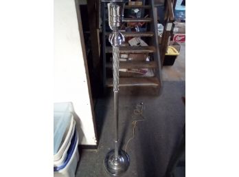 Vintage Floor Lamp With Metal, Glass (lucite?) Details    CAVE