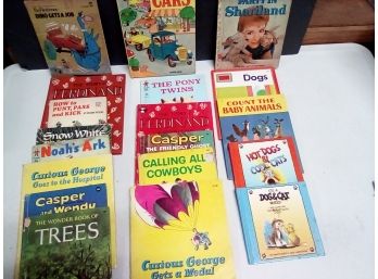 Classic Vintage  50s, 60s, 70s  Childrens Books- Noahs Ark, Shariland, Flintstones, Casper, Ferdinand UNTAB
