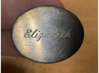 Vintage Sterling Silver Pin - Elizabeth