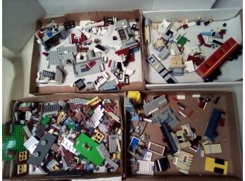 Large Lot Of Legos And One Lego Train Car Erected - Comes With Large Sterlite Drawer For Storage. D1