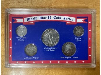 World War Two Coin Series - Three Coins Of 90 Percent Silver
