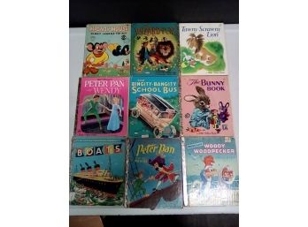 Mosty 50s Golden And Wonder Books Lot The Wizard Of Oz, Peter Pan, Woody Woodpecker & More UNTAB