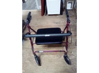 Brand New DRIVE Go-Lite Medical Rollator- Combination Rolling Walker & Resting Seat