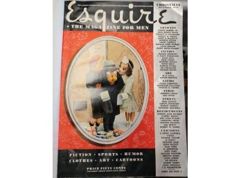 1940 Esquire Magazine In A Hard Cover From December 1940 Issue - Great Stories, Photos, & Advertisements & B3