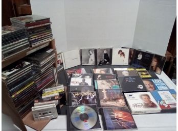 89 CD Sets, 3 Loose & 10 Cassettes Wide Variety - Beatles, Rock, Classical, Soundtracks  D2