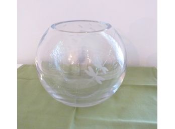 Kate Spade For Lenox Etched Glass Bowl Vase