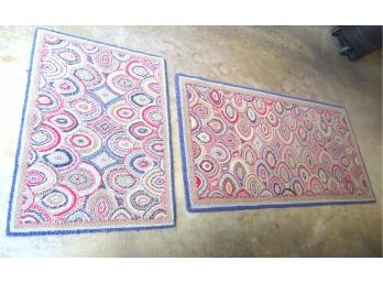 Company B Pair Of Area Hook Rugs Runner