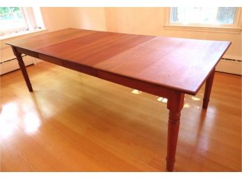Cherry Shaker Style Rectangle Dining Room Table With 2 Leaves