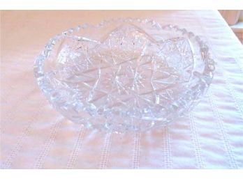 Cut Glass Crystal Bowl