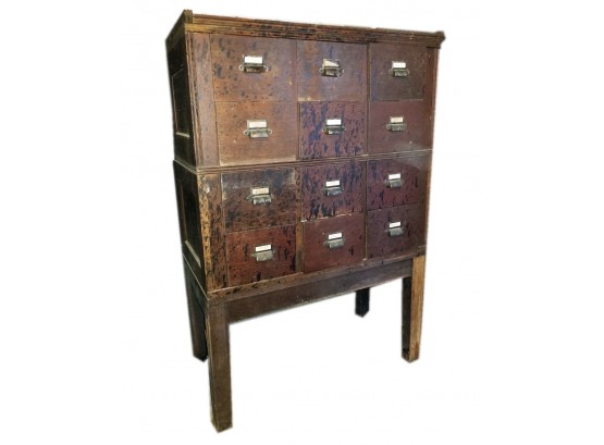 Antique Apothecary/Filing Cabinet - FAIRFIELD PICKUP