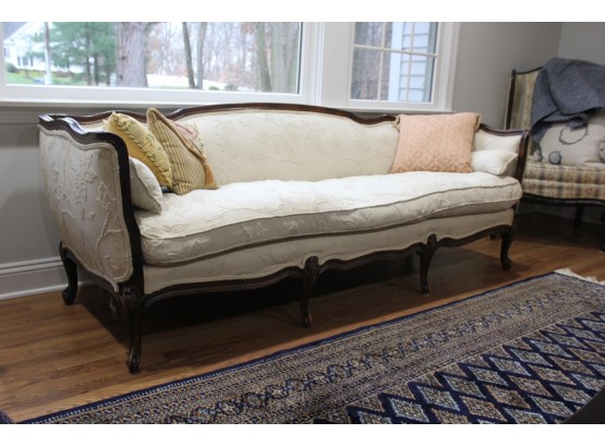 Vintage Sofa In Designer Linen Fabric - NEW CAANAN PICKUP
