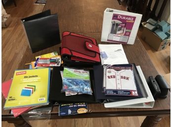 Office Supplies Binders, Red Sox Book Covers And More! - NEW CAANAN PICKUP