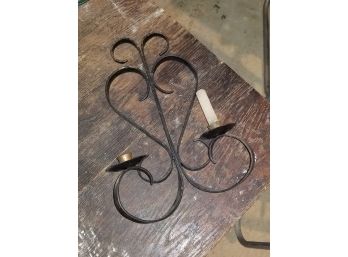 Wrought Iron Candle Sconce - FAIRFIELD PICKUP