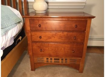 Pair Of Mismatched Harden Three Drawer Night Stands (See Additional Photos In Description)
