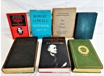 Seven Vintage Poetry And Plays Books: E.E. Cummings, W.H. Auden, Stedman  Lot 2