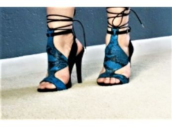 Just Fab Open Toe High Heel Gladiator Sandals Size 8M