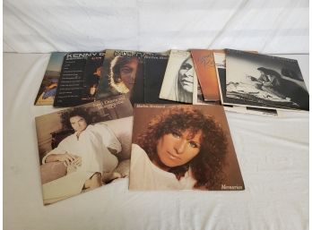 Vintage LP Records-Streisand, Billy Joel, Willie Nelson, Neil Diamond, The Commodores & More