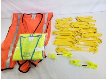 Day Glo Safety Shirt And Vest And Safety And Disposable Cutters
