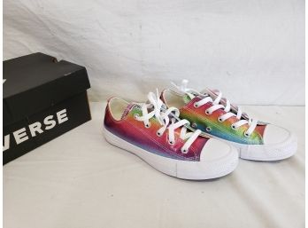 Rainbow Converse Cons Low Tops 4 Like New