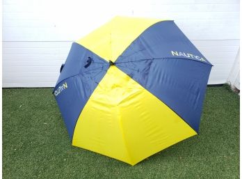 Nautica Blue And Yellow Very Large Umbrella