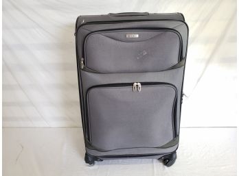 Large Gray TAG Rolling Suitcase