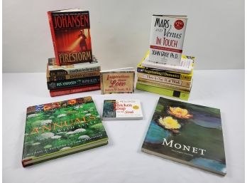 Assorted Fiction, Gardening, Self Help, Art & More Books - Jonathan Kellerman, Chicken Soup