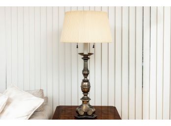 Stiffel Company Brass Column Table Lamp