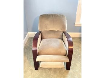 Bob's Discount Furniture Beige Microfiber Recliner