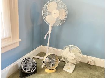 Group Of Fans From Windream Electric Appliance Co., Penguin, Lakewood, And Nantucket Breeze